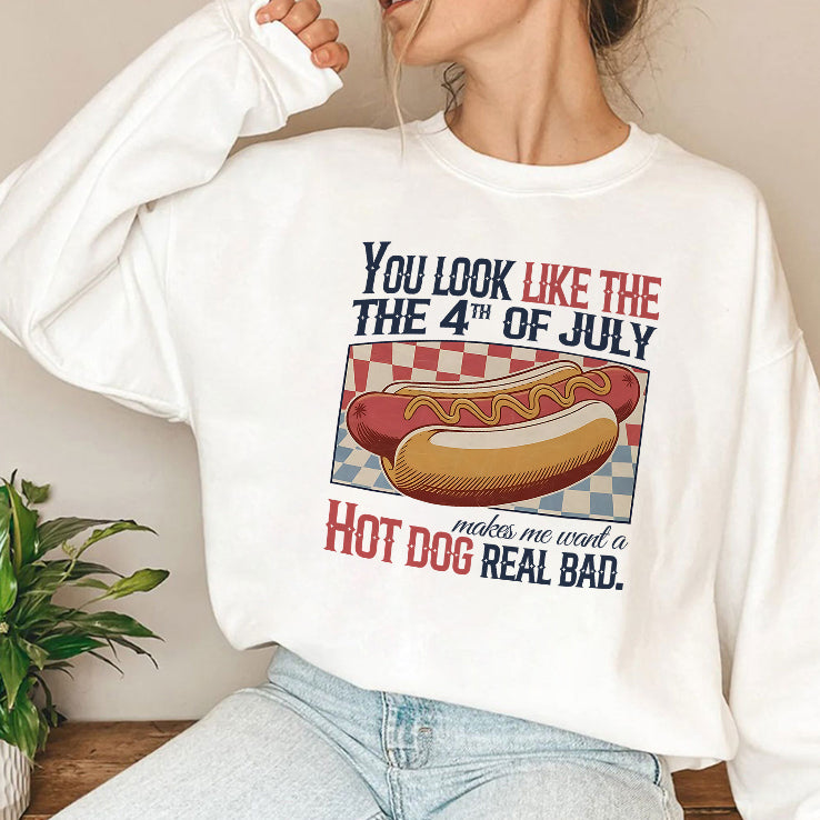 You Look Like The 4th Of July Hot Dog T Shirt