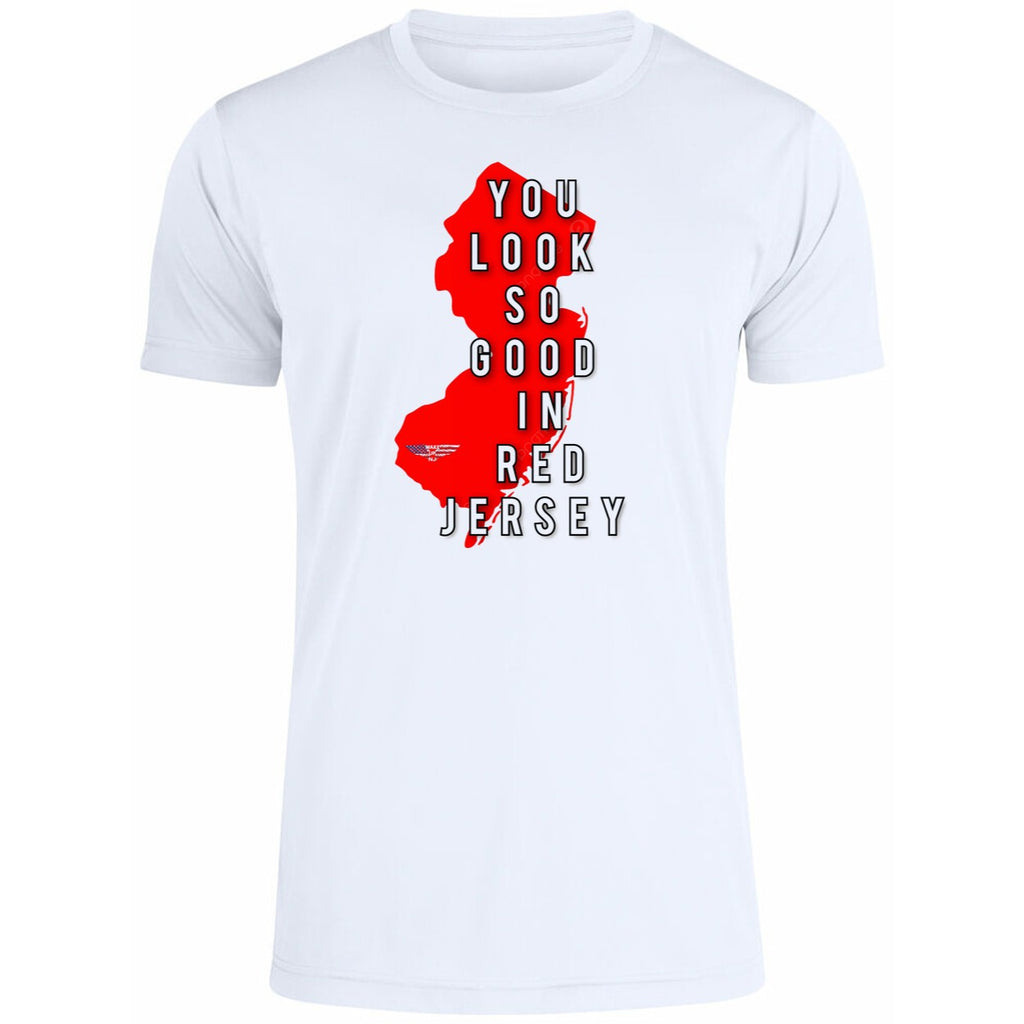 New Jersey You Look So Good In Red Jersey Shirt