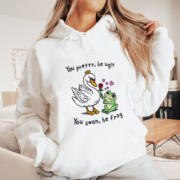 You Pretty He Ugly You Swan He Frog T Shirt