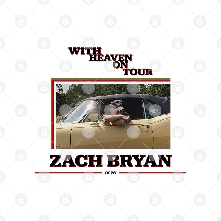 Zach Bryan With Heaven On Tour 2026 T Shirt