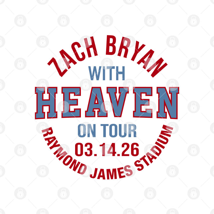 Zach Bryan With Heaven On Tour Raymond James Stadium Hoodie
