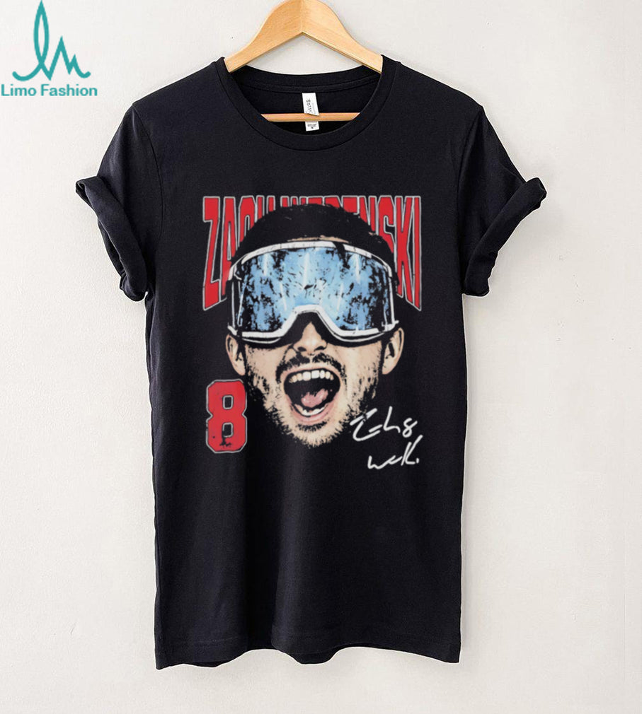 Zach Werenski #8 Columbus Blue Jackets Hockey Signature Graphic T Shirt