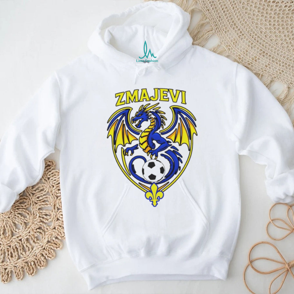 Zmajevi Bosnia and Herzegovina Soccer Dragon Crest Fleur de lis T Shirt