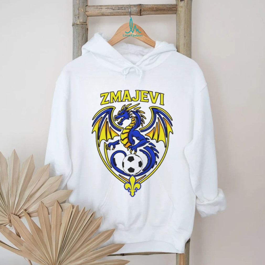 Zmajevi Bosnia and Herzegovina Soccer Dragon Crest Fleur de lis T Shirt