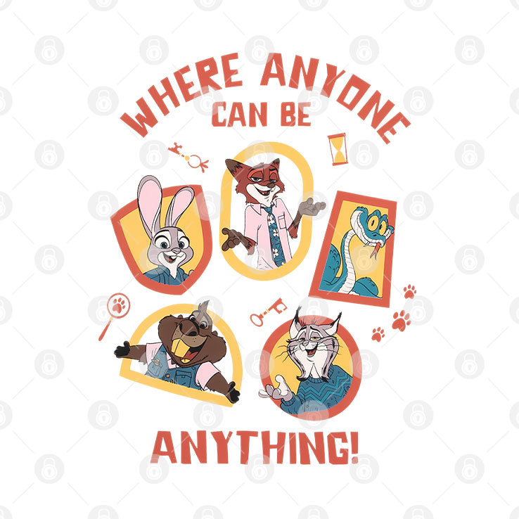 Zootropolis Boys Where Anyone Can Be Anything Shirt
