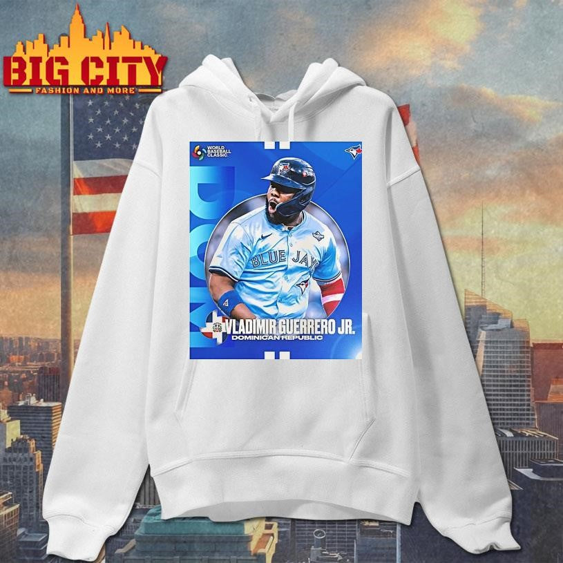 Zryq1ba7 Toronto Blue Jays Vladimir Guerrero Jr Dominican Republic World Baseball Classic Shirt