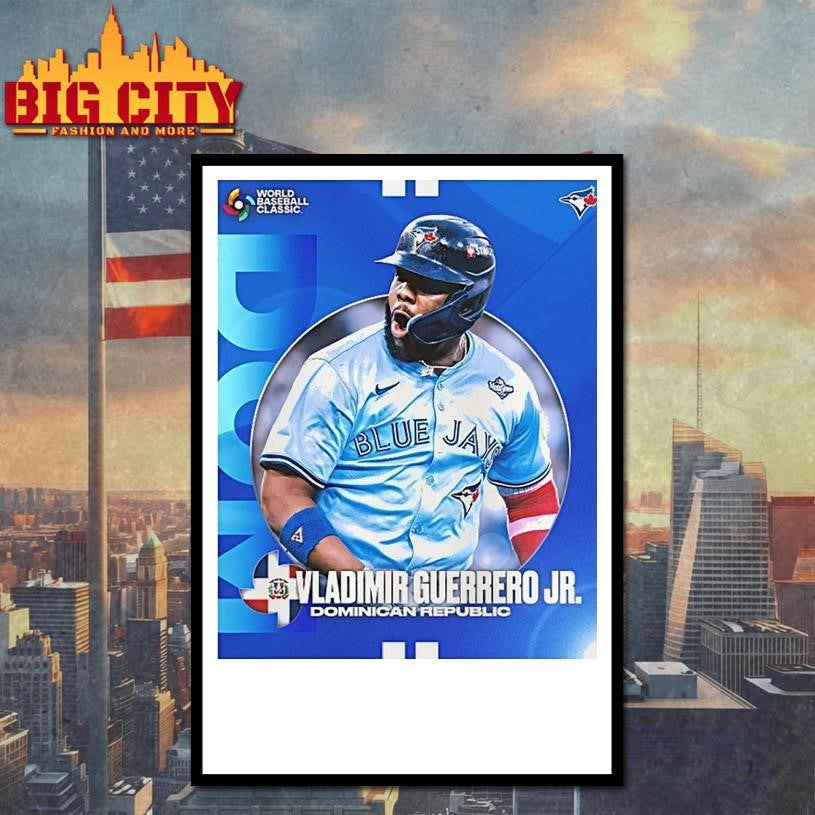 Zryq1ba7 Toronto Blue Jays Vladimir Guerrero Jr Dominican Republic World Baseball Classic Shirt