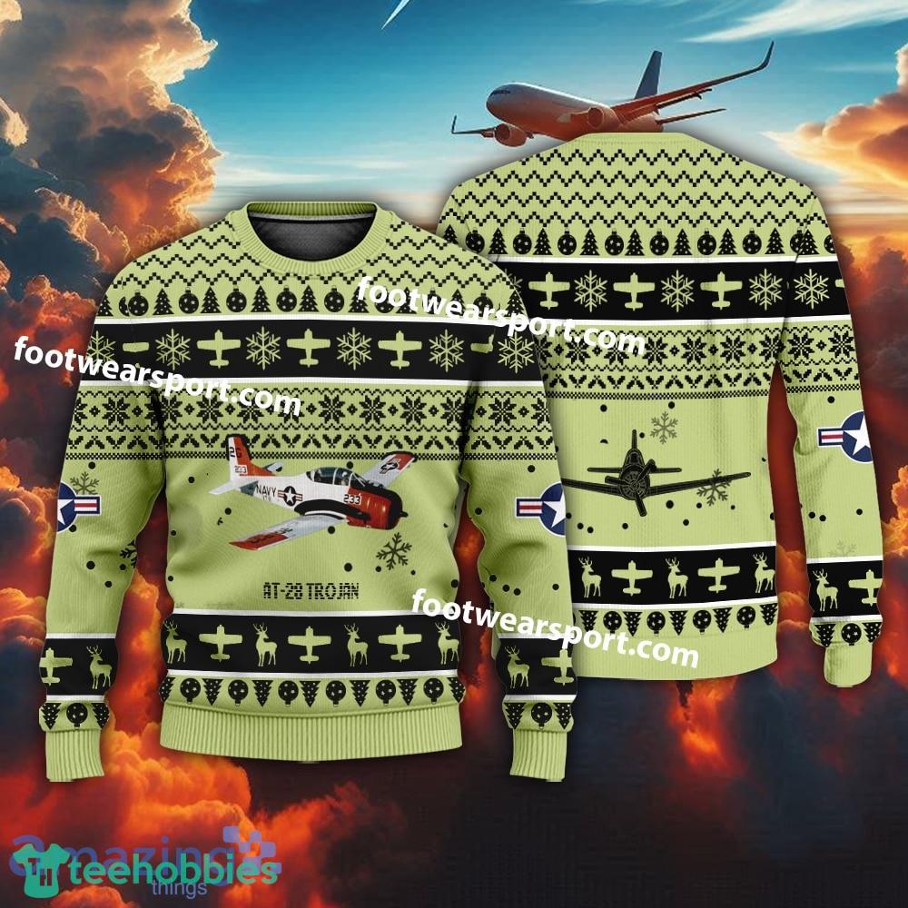 Aircraft AT-28 Trojan AT28 US Air Force Christmas Sweater Gift Christmas