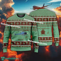 Aircraft Drawing Airbus H125 Christmas Sweater Gift Christmas