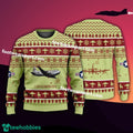 Aircraft Drawing C-124 Globemaster II C124 US Air Force Christmas Sweater AOP Gift Holidays