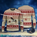 Aircraft Drawing Cessna O-1E Bird Dog O1E US Army Christmas Sweater For Men Women