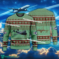 Aircraft Drawing Consolidated PB2Y Coronado US Navy Christmas Sweater For Men Women