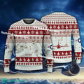 Aircraft Drawing F11F Tiger US Navy Christmas Sweater AOP Gift Holidays