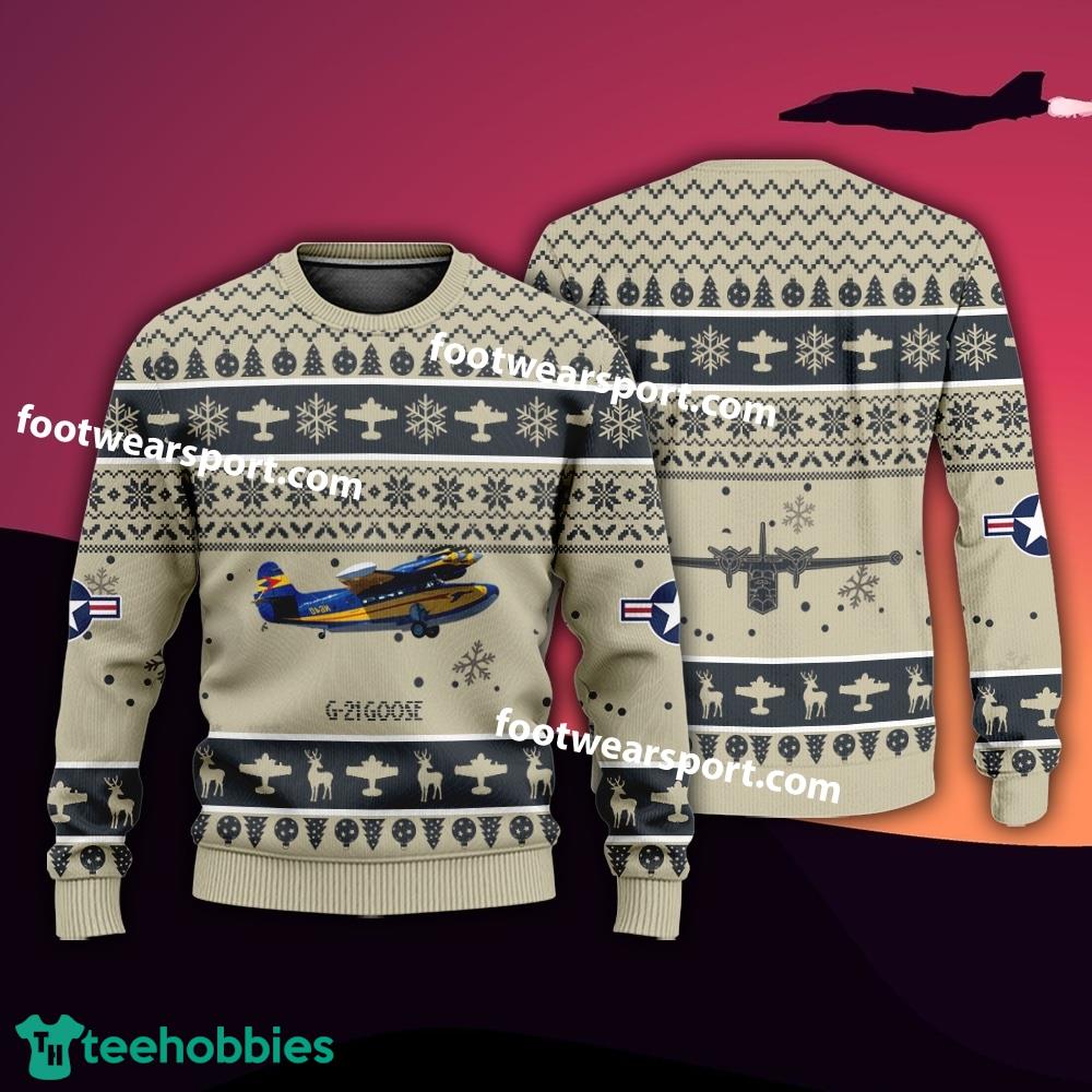 Aircraft Drawing G-21 Goose G21 US Navy Xmas Sweater Gift Christmas