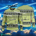 Aircraft Drawing RAF Vickers VC10 K3 Over The North Sea Lofting Christmas Sweater Gift Christmas