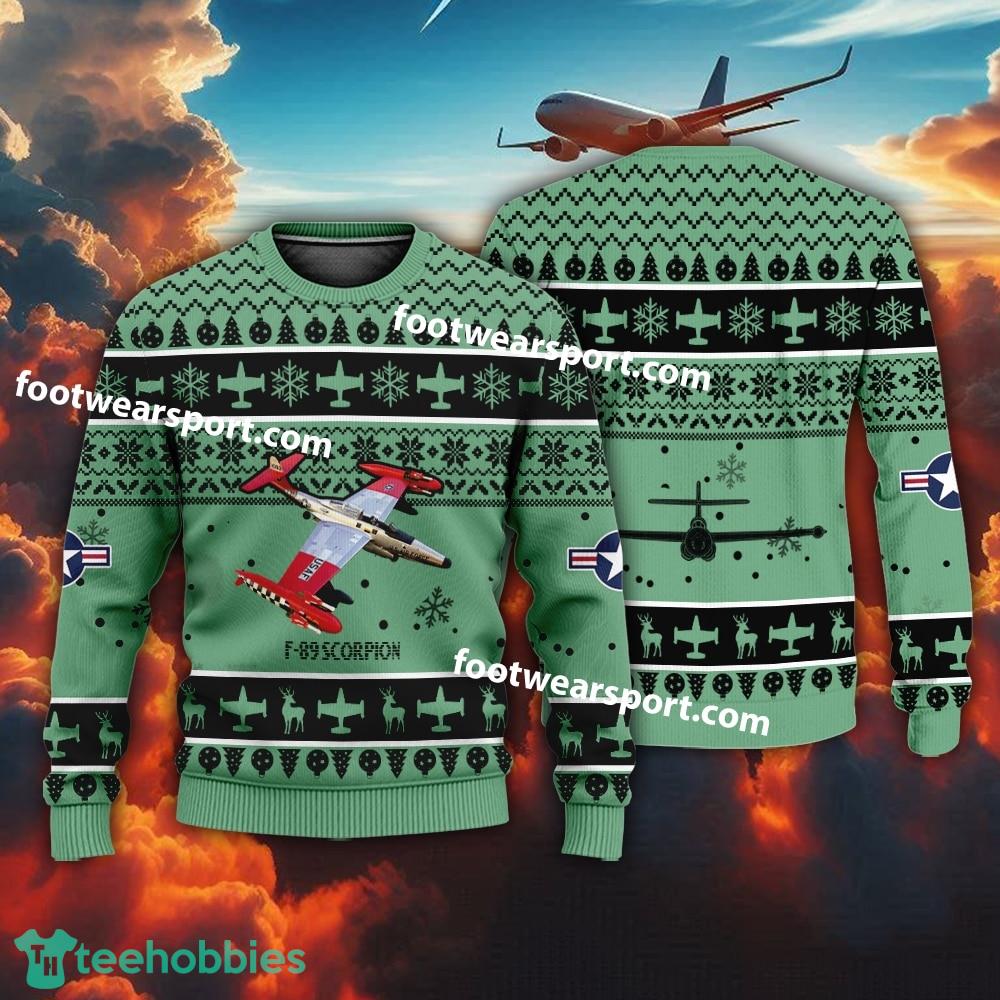 Aircraft F-89 Scorpion F89 US Air Force Christmas Sweater Gift Christmas