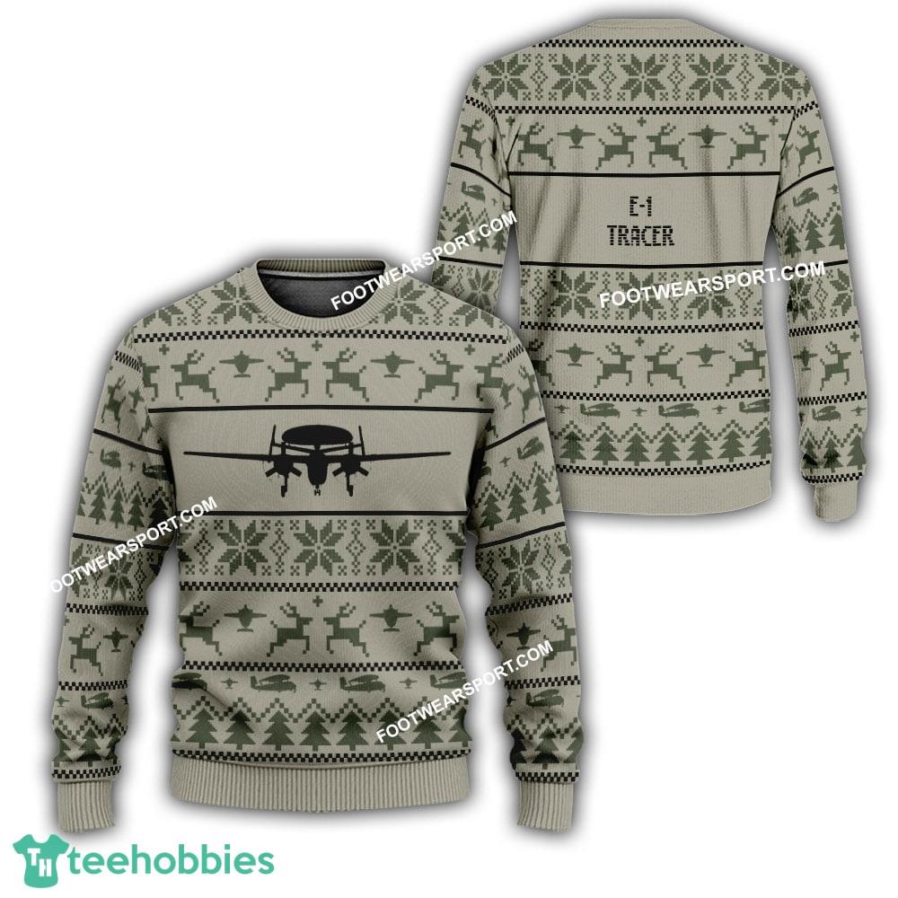 Aircraft Veteran E-1 Tracer E1 Ugly Christmas Sweater Gift For Men And Women