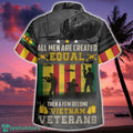 All Men Are Created Equal Then A Few Become Vietnam Veterans Hawaiian Shirt Botton Beach Shirt
