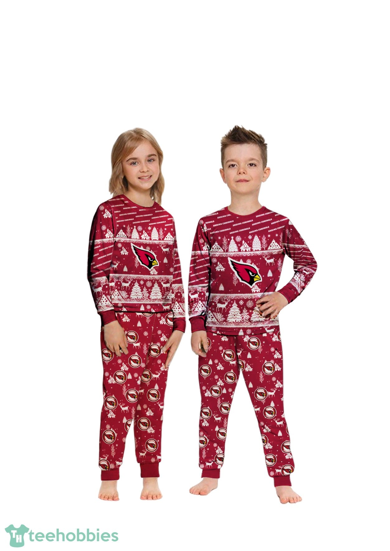 Arizona Cardinals Christmas Pattern Family Matching Pajamas Sets Best Gift For Christmas