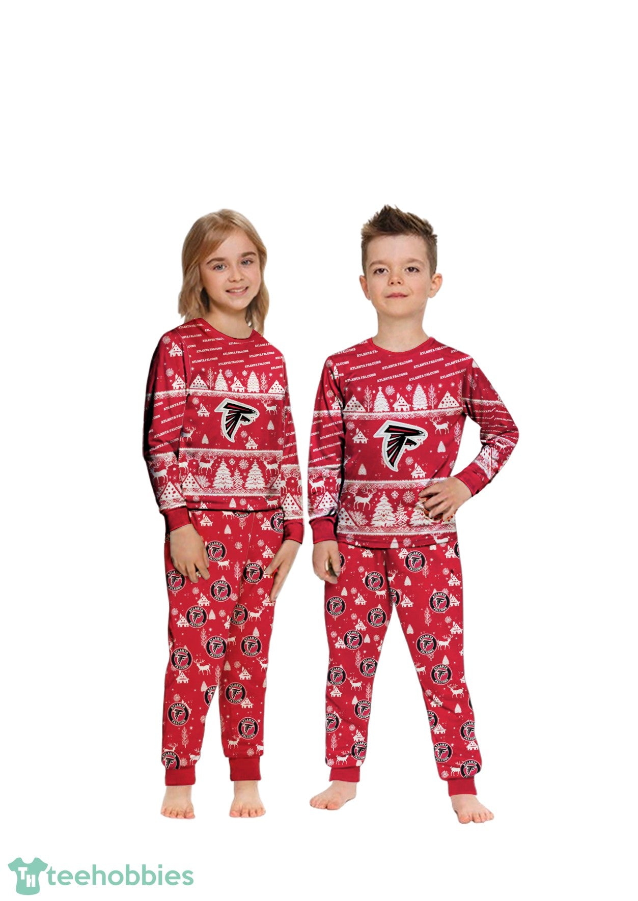 Atlanta Falcons Christmas Pattern Family Matching Pajamas Sets Best Gift For Christmas