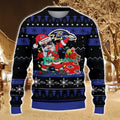 Baltimore Ravens Santa Claus Ugly Christmas Sweater All Printed Sweater For Fans Gift Ideas