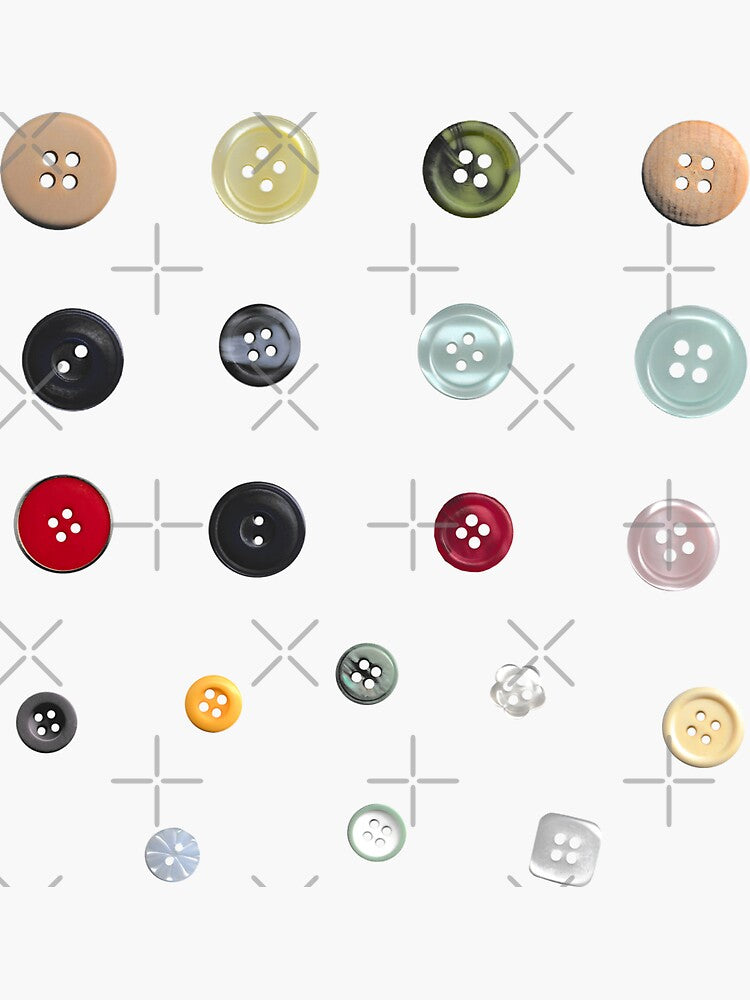 Button Sticker Sheet for Junk Journals by Martie Mart