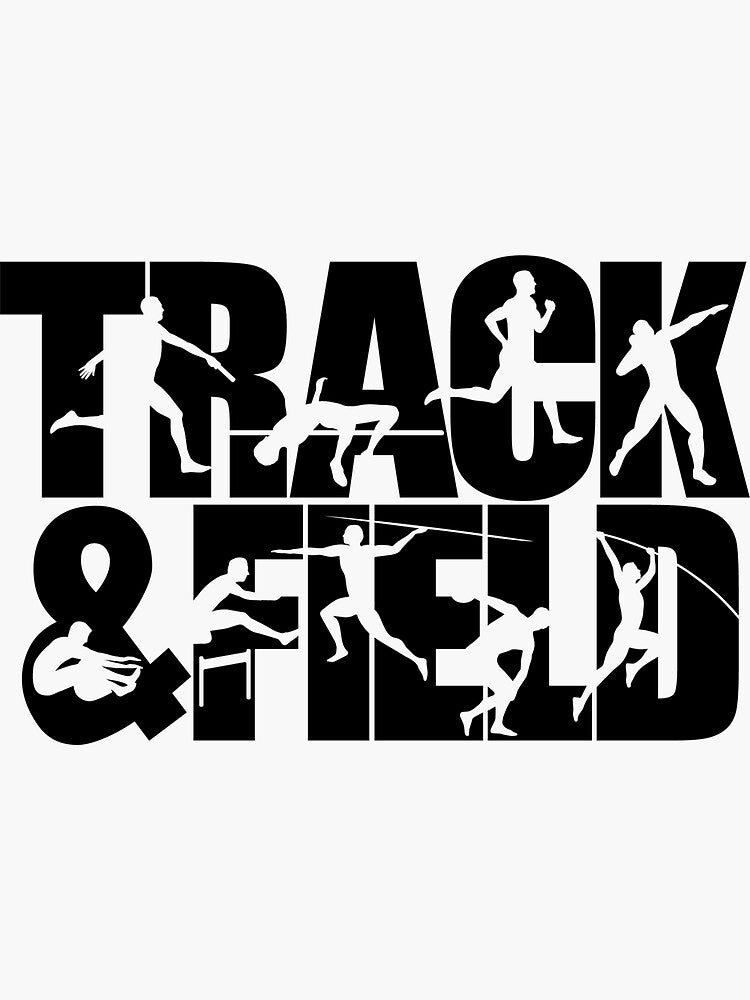Track & Field Merchandise with Male Silhouettes for Events by NoLimitsOutlet