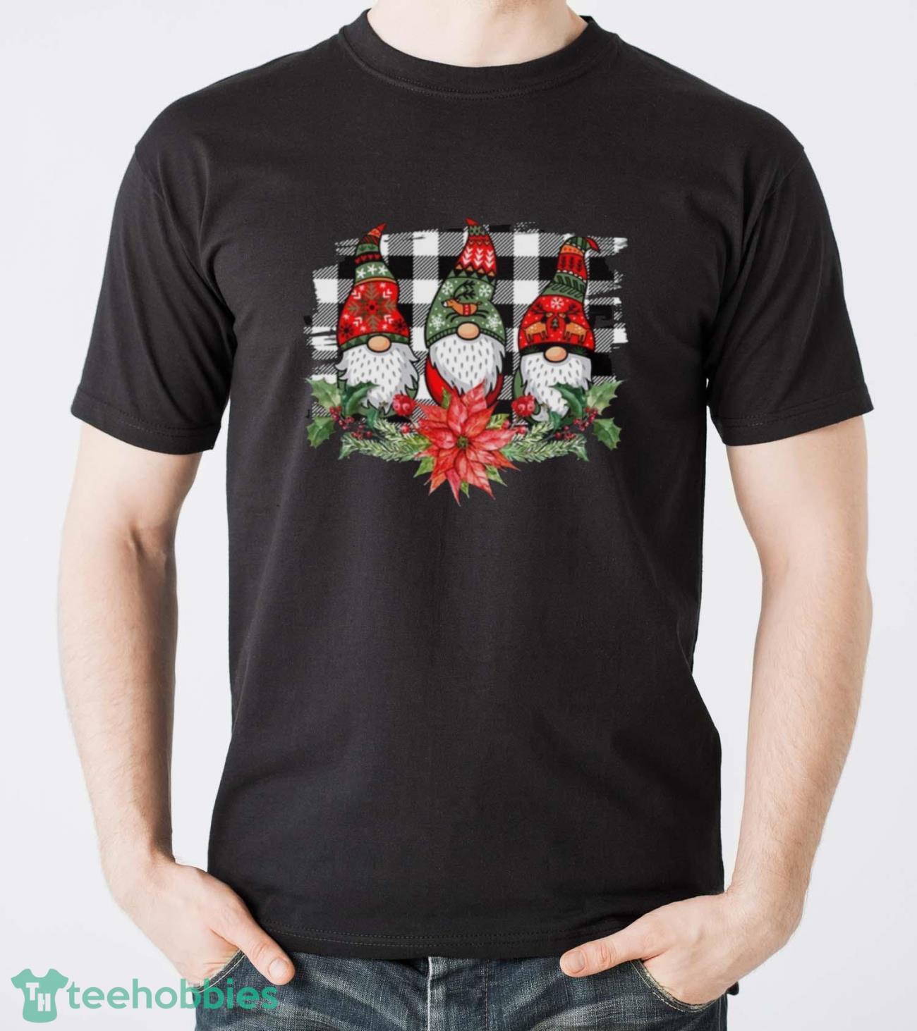 Buffalo Plaid Gnomes Christmas Sweatshirt-Gnomes Holiday-Christmas Gnomes Sweatshirt