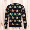 Car And House Christmas Pattern Ugly Sweaters, Merry Christmas Ugly Sweaters