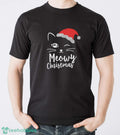 Cat Face Meowy Christmas T-Shirt