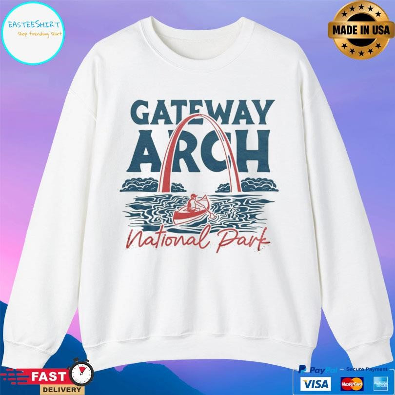 Charlie Hustle Stl Gateway Arch National Park Shirt