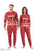Chicago Blackhawks Christmas Pattern Family Matching Pajamas Sets Best Gift For Christmas