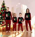 Christmas Coffee Lovers Fa la la la Latte Funny Family Matching Pajama Set