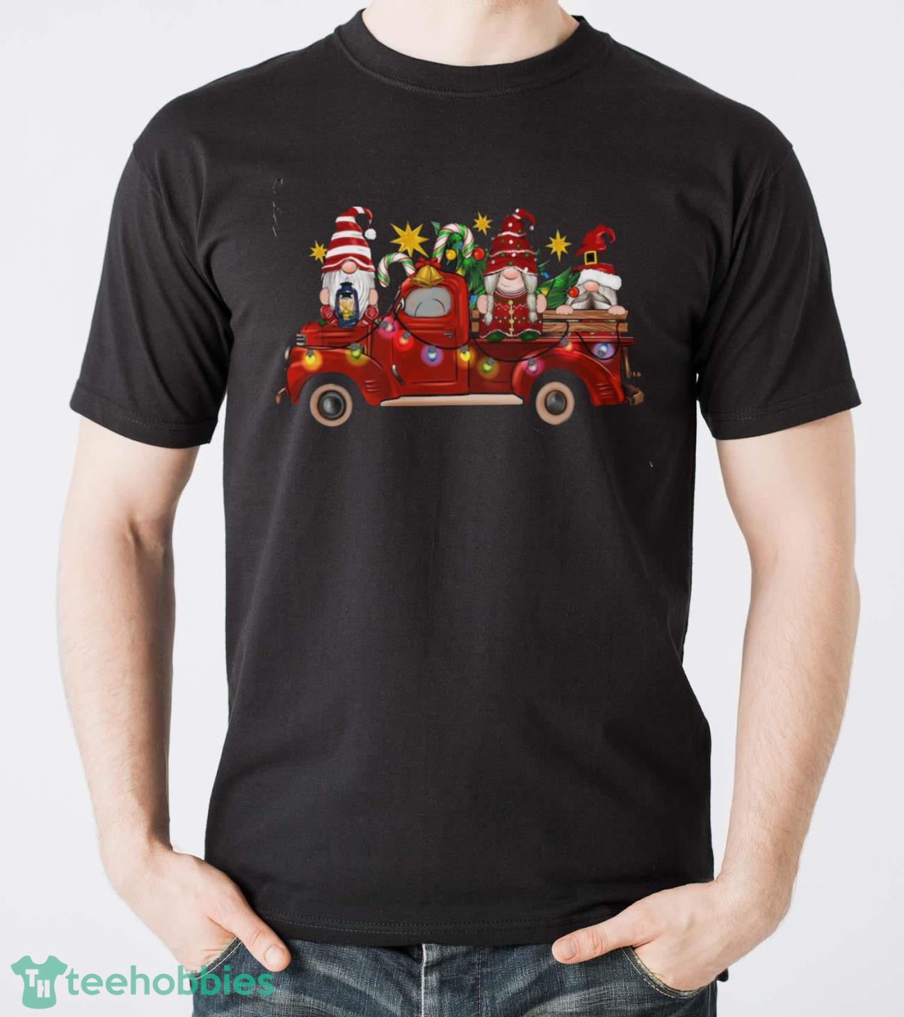 Christmas Shirt, Gnome Shirt, Christmas Gnome Shirt, Winter Shirt, Red Truck Shirt