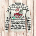 Christmas Tree On Car Ugly Sweaters, Merry Christmas Ugly Sweaters