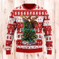 Christmas Tree Reindeer Ugly Sweaters, Merry Christmas Ugly Sweaters