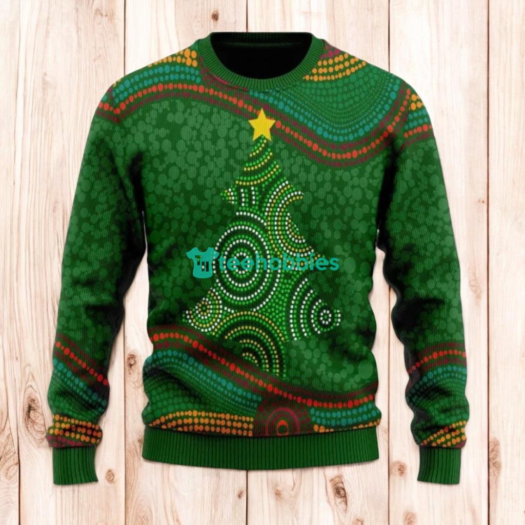 Christmas Ugly Sweater Aboriginal Art Christmas Tree Ugly Sweaters, Merry Christmas Ugly Sweaters