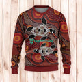 Christmas Ugly Sweater Aboriginal Ugly Sweaters, Aboriginal Turtle Ugly Sweaters