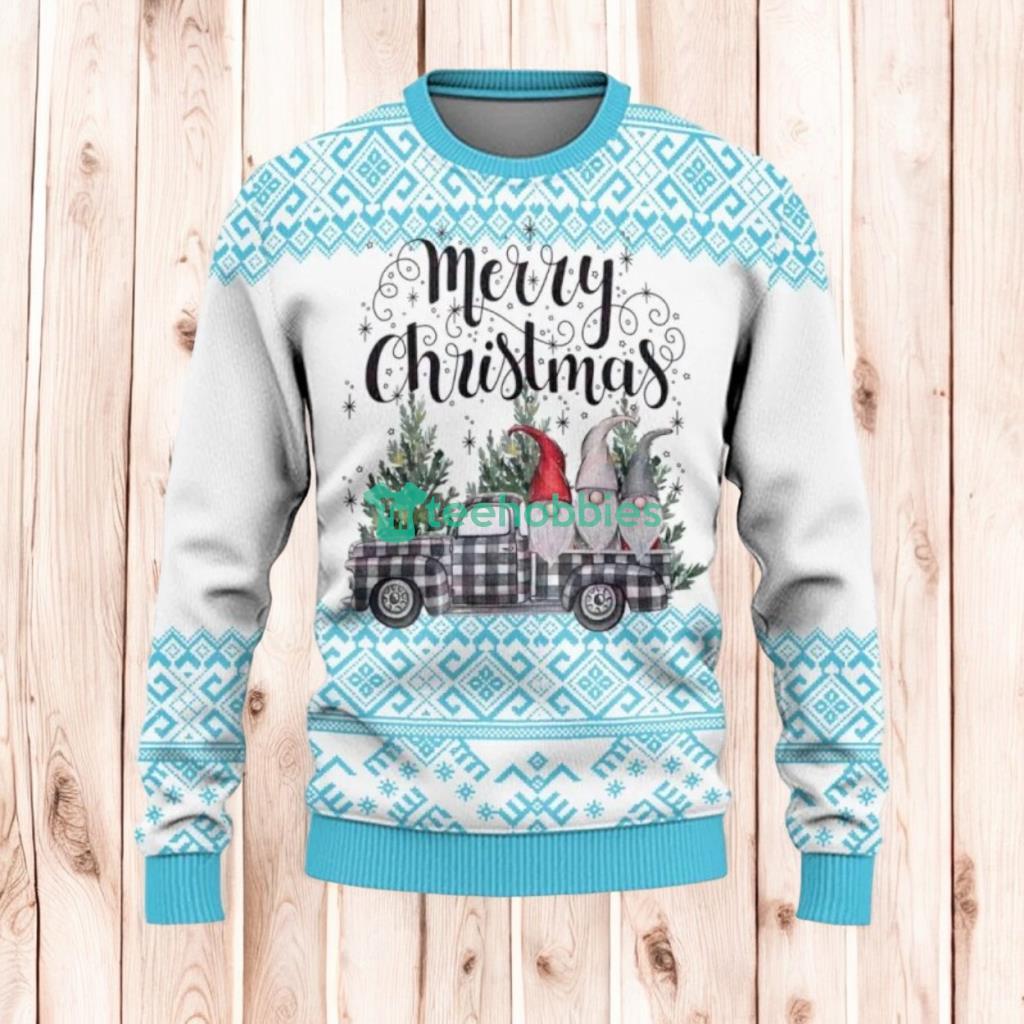 Christmas Ugly Sweater Christmas Car And Gnome Ugly Sweaters, Merry Christmas Ugly Sweaters