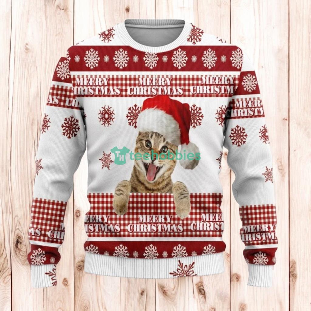 Christmas Ugly Sweater Christmas Cat Ugly Sweaters, Merry Christmas Ugly Sweaters