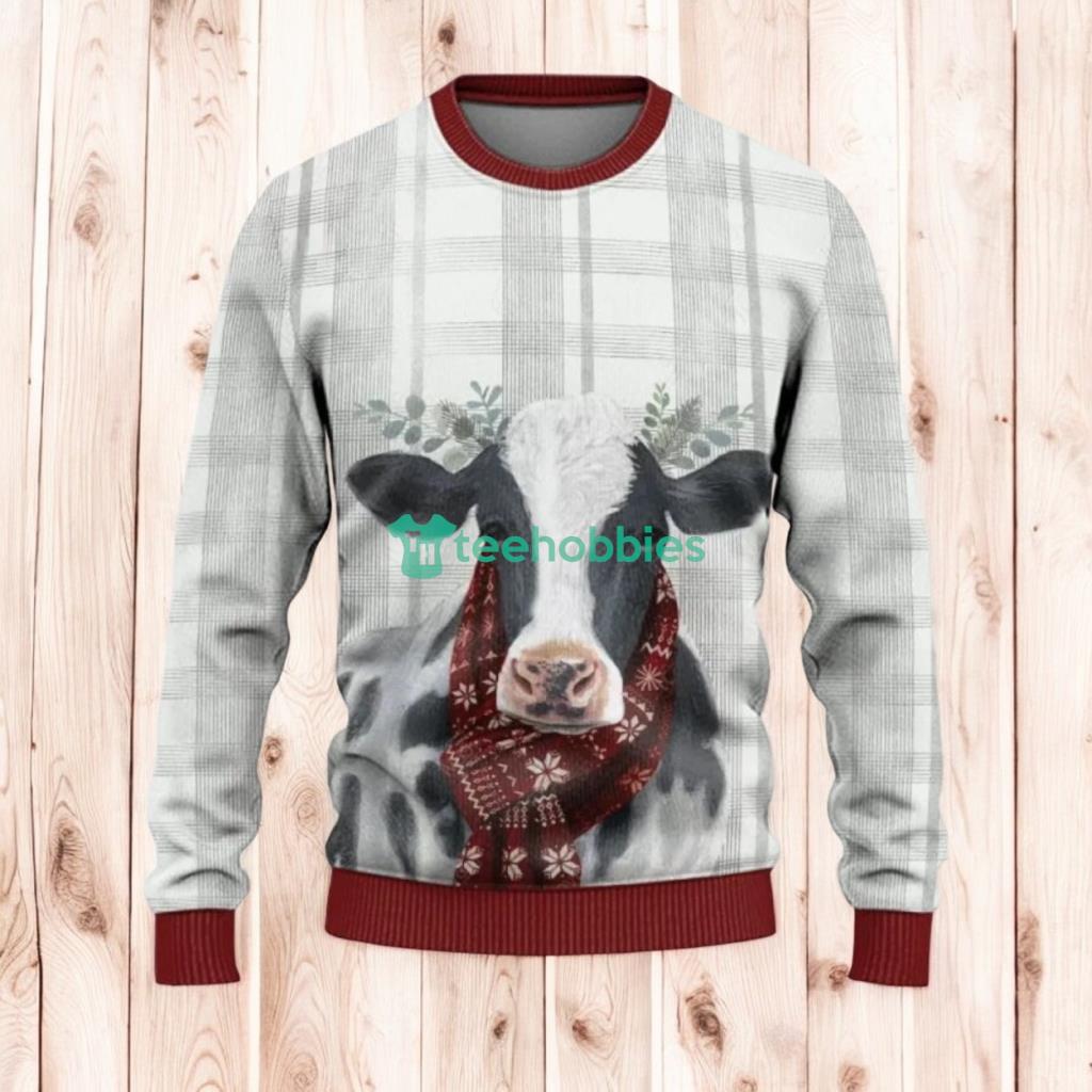 Christmas Ugly Sweater Christmas Cow Ugly Sweaters, Merry Christmas Ugly Sweaters