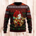 Christmas Ugly Sweater Christmas Santa Claus And Reindeer Ugly Sweaters, Merry Christmas Ugly Sweaters