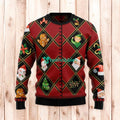 Christmas Ugly Sweater Christmas Symbols Funny Unisex Sweater Gift