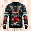 Christmas Ugly Sweater Cool French Bulldog Funny Unisex Sweater Gift