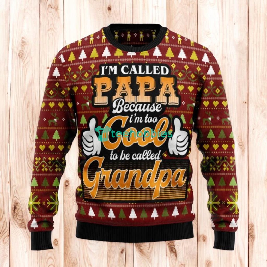 Christmas Ugly Sweater Cool Grandpa Funny Unisex Sweater Gift
