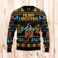 Christmas Ugly Sweater Cowboy Funny Unisex Sweater Gift
