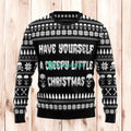 Christmas Ugly Sweater Creepy Little Christmas Funny Unisex Sweater Gift