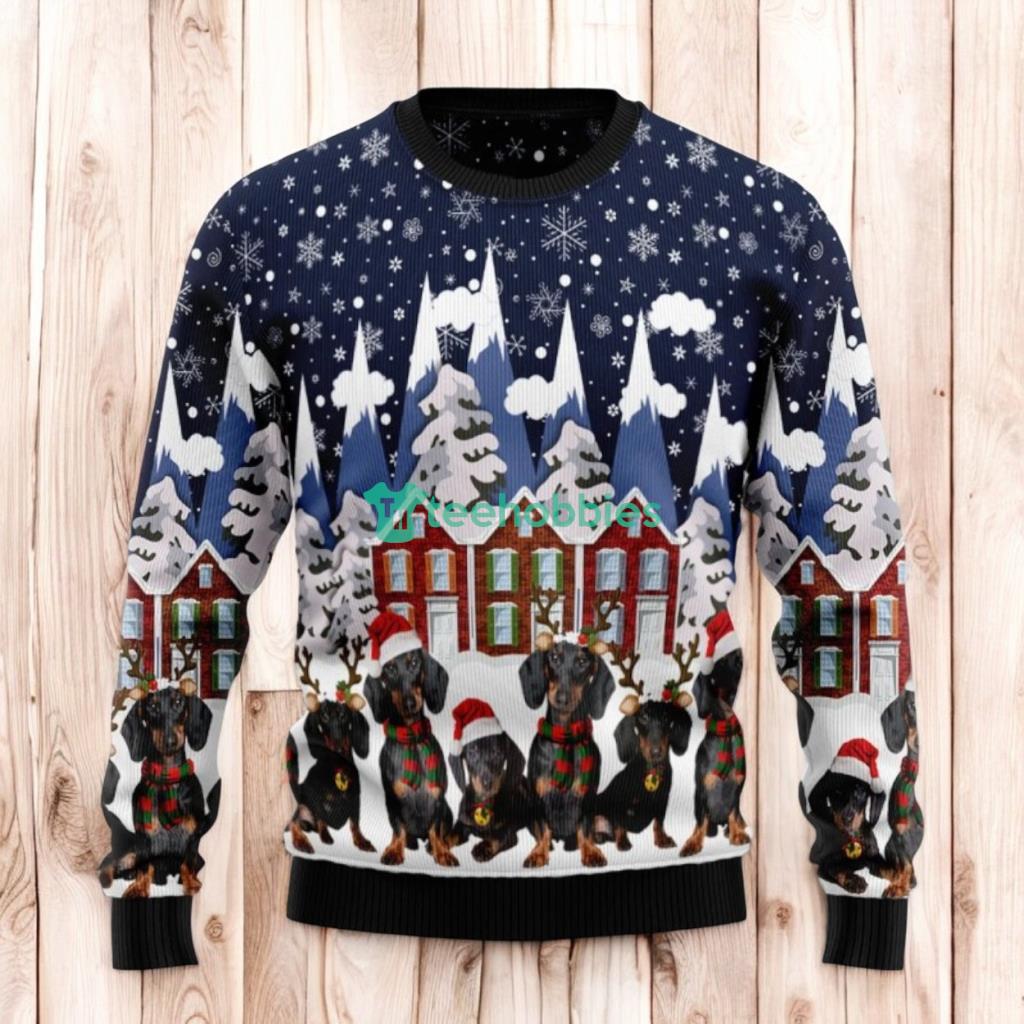 Christmas Ugly Sweater Dachshund Family Funny Unisex Sweater Gift