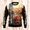 Christmas Ugly Sweater Deer Hunting Funny Unisex Sweater Gift