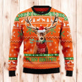 Christmas Ugly Sweater Deer Merry Huntmas Funny Unisex Sweater Gift